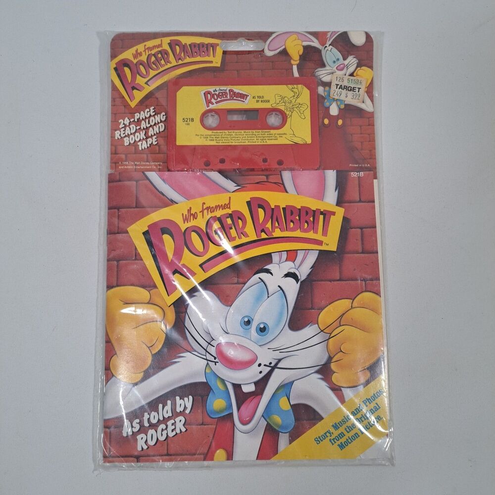 Who Framed Roger Rabbit Storyteller Read Along Movie Story Book Cassette Tape